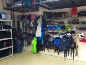 Organized garage storage
