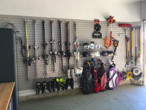 Sports Equipment Slatwall Storage