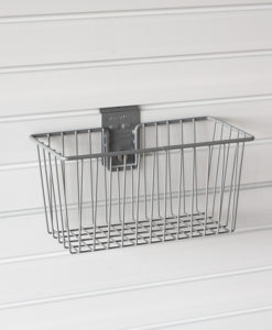 Slatwall caddy basket