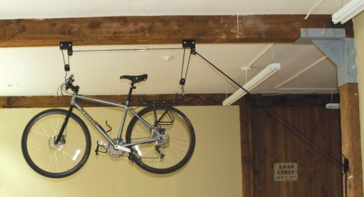 Pulley with one bicycle