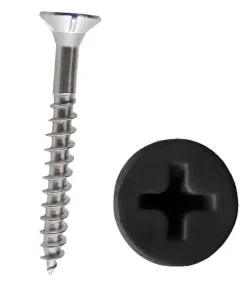 Midnight Black Slatwall Screw