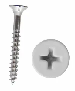 Brite White Slatwall Screw