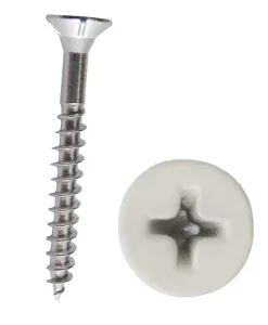 Dover White Slatwall Screw